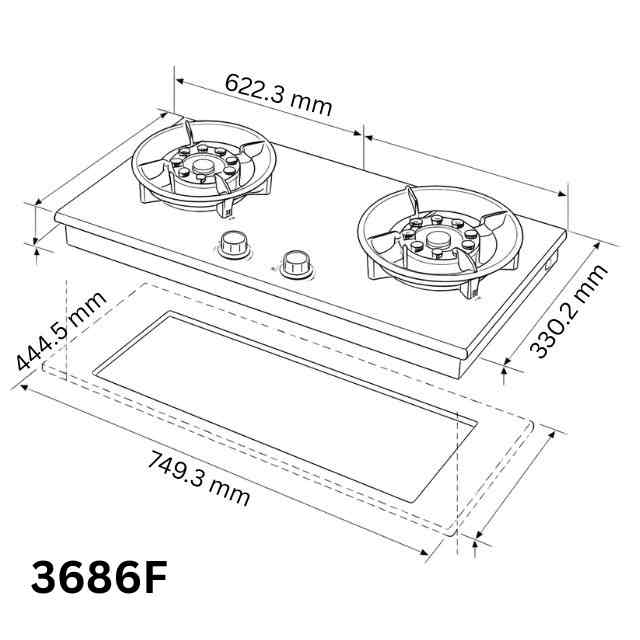 3686F